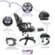 thumbnail image 4 of Silla Gamer Ergonómica Reposapiés Reclinable Gaming Oficina Negro Con Gris, 4 of 5