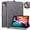 Gray, variant on Decase for 8.3" Apple iPad Mini 7th 6th Generation (2024/2021) Premium PU Leather Folio Tablet Case, Auto Sleep/Wake, with Card Slots Stand,Front Pocket and Pen Holder,Blue