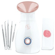 UMA Beauty Nano Face Steamer Facial Kit Skin Care Tool Set, Rose Gold