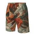 thumbnail image 4 of Logiee Gigantic Skull In Clouds Print Mens Swim Trunks Quick Dry Board Shorts,Breathable Hawaii Beach Shorts Swimwear Bathing Suits-3X-Large, 4 of 6