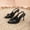 Black, variant on Viluyesy Women's Stilettos Sandals, Slingback Spring Summer Bow Pointed Toe Ladies Wedding Party Dress Shoes Beige 5.5