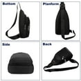 thumbnail image 4 of Elegant Choise Waterproof Men Women Sling Bag Chest Cross Body Travel Sport Small Shoulder Bag, 4 of 23