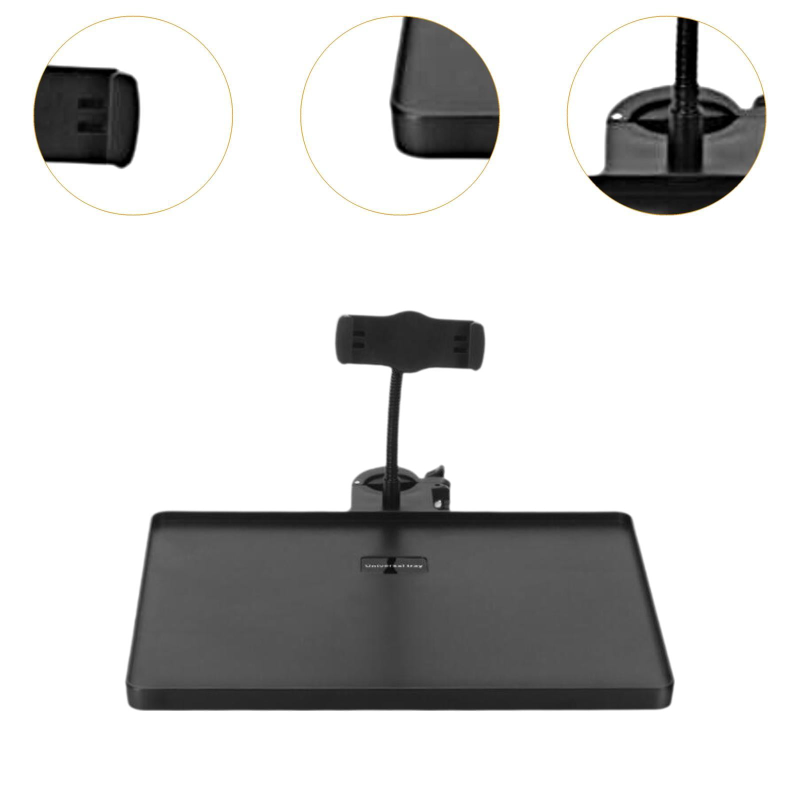 Wzmzjy Mic Stand Clamp on Rack Tray Holder with Phone Holder Universal Microphone Stand