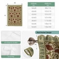 thumbnail image 6 of Boho Floral Balloon Curtains for Bedroom/Front Door/Bathroom, Modern Geometric Ethnic Abstract Flowers Red Green Tie Up Curtains 63 Inch Length Kitchen Curtains Shades for Windows 46"x63", 6 of 8