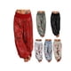thumbnail image 4 of Pantalones de yoga holgados con estampado floral para mujer, de talla grande, estilo indio, de cintura alta y piernas anchas., 4 of 5