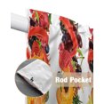 thumbnail image 6 of Swag Curtains, Tropical Fruit Orange Pineapple Rod Pocket Kitchen Curtains Valances Tier Curtains Swag Valance Curtains for Bedroom Living Room 36" x 63", 2 Panels, 6 of 6