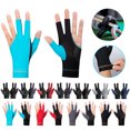 thumbnail image 2 of 1pc Billard Gants de Piscine Respirant Doigt Ouvert Billard Gants Antidérapants Doux Portable Réutilisables Accessoires d'Entraînement Rouge, 2 of 6