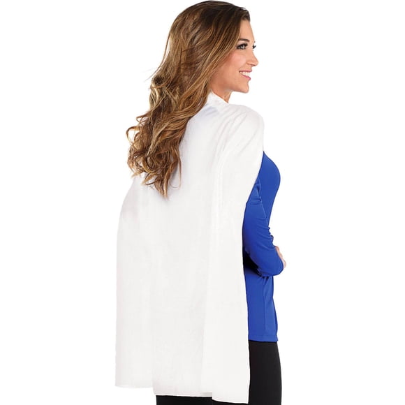 Disfraz de capa Amscan blanco para niños y adultos, talla única