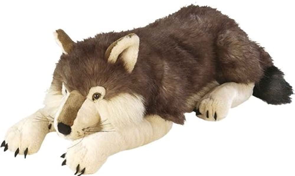 14" Grey Wolf teddy WOLVES soft toys wildlife plush toys wild animals teddies 
