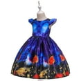 thumbnail image 3 of Girls Kids Halloween Witch Dress with Hat Smooth Princess Skirt Dress up, 3 of 8