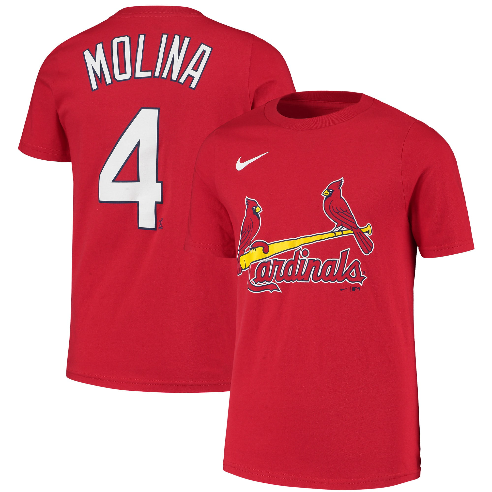 Yadier Molina St. Louis Cardinals Nike Youth Name & Number T-Shirt - Red - Walmart.com - Walmart.com