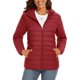 thumbnail image 1 of TACVASEN chaqueta acolchada con capucha y cremallera completa para mujer, abrigos cálidos acolchados de invierno, cortavientos informal, prendas de vestir acolchadas, tela para exteriores, 1 of 5
