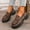 Brown, variant on Aueoeo Womens Casual Shoes Loafers Non Slip Shoes Platforms Chunky Round Toe Casual Sneakers Comfortable Dress Office Work Shoes
