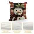 thumbnail image 4 of Nawypu  Christmas Pillow Covers  for Christmas Decorations Buffalo Plaid Snowman Santa Claus Merry Bright Christmas Pillows Winter Holiday Throw Pillows Christmas Farmhouse Decor, 4 of 5
