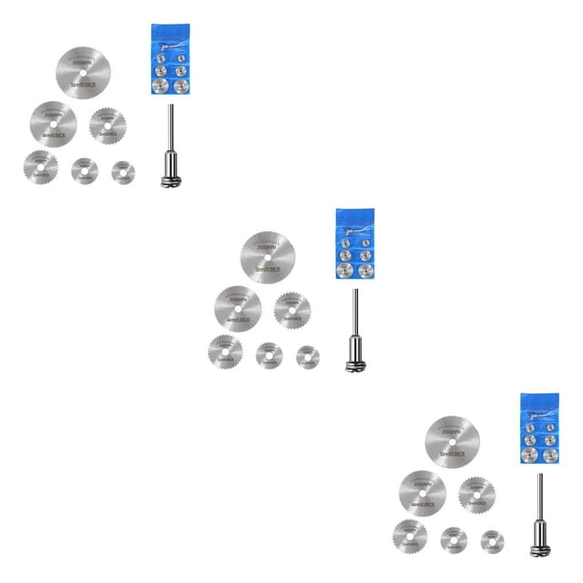 Juego de 7 Uds Mini HSS Disco de Sierra Riwesomey Cuchillas de Corte Circular Negro