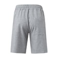 thumbnail image 5 of Hauaitttt Men's Casual Mid Waist Shorts Pant Solid Splice Pocket Knee Length Shorts Casual Loose Fashion Pant Short Pole Sweat Pants Casual Track Pants 42x29 Mens Pants Thrill Sweatpants Boy 9 10, 5 of 7