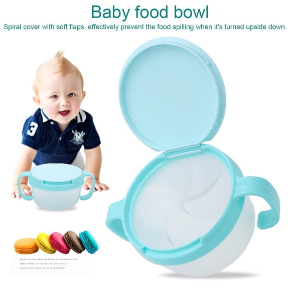 FAGINEY BPA Free Dual handle Spill-proof Food Bowl Snack Container for Children Baby Toddlers, Snack Container