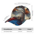 thumbnail image 5 of Kdxio Unisex Surreal Bald Eagle Gentleman Pattern Baseball Cap Unisex Washed Classic Adjustable Hat, 5 of 5