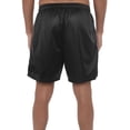 thumbnail image 2 of Justice League Athletic Logo Mens Lined Mesh Shorts, Black, Large, 2 of 6