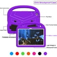 thumbnail image 7 of ELEHOLD Cute Kids Case for Samsung Galaxy Tab A9 Plus Tablet 11" 2023 Release EVA Kids Friendly Case Full Body Shockproof Kickstand Function Handle Grip Case for Samsung Galaxy Tab A9+, Purple, 7 of 7