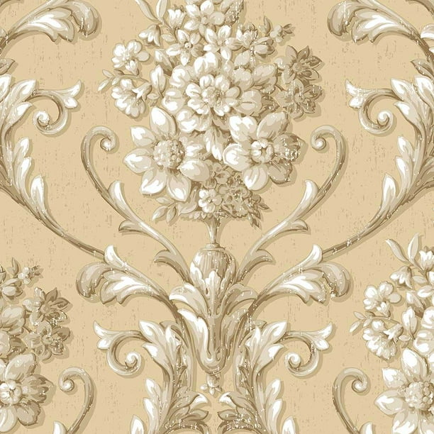 Floral Damask Wallpaper - Walmart.com - Walmart.com