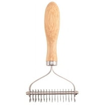 Pet Grooming Brush, 2 Sided Undercoat Rake for Dogs & Cats,Safe Dematting Comb & Dek2113