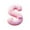 Pink, variant on Pink 26 Alphabet Christmas 2D Acrylic Ornaments - 1pc 3.1in(8cm) Backpack & Car Pendant Decor, Cute Holiday Letter Hanging Accessories, Festive Christmas Alphabet Charms,