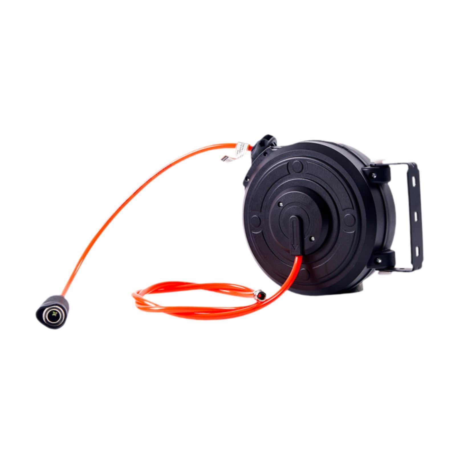 oshhni Retractable Air Hose Reel 180 degree Swivel Bracket Easy Installation for Workshop