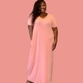 thumbnail image 7 of Women's Everyday V-neck Maxi Dress With Pockets, 7 of 7
