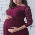 thumbnail image 4 of Robe de Maternité en Dentelle pour Femmes Enceintes, Robe Maxi, Accessoires de Photographie, Fête, Mariage, 4 of 6