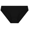thumbnail image 1 of Gibobby Pantaletas mujer Ropa interior deportiva informal de talle bajo de color liso para mujer(Negro,G), 1 of 2