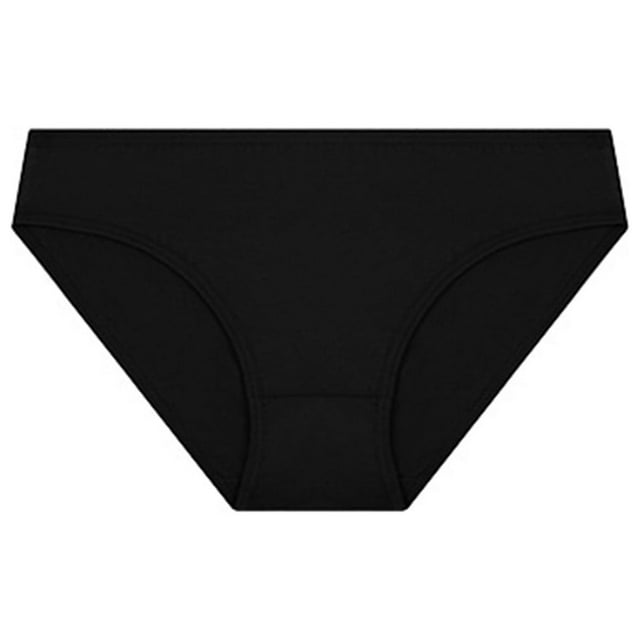 Gibobby Pantaletas mujer Ropa interior deportiva informal de talle bajo de color liso para mujer(Negro,G)