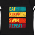 thumbnail image 4 of Inktastic Swimming Eat Sleep Swim Repeat Boys or Girls Toddler T-Shirt, 4 of 5