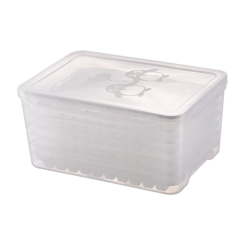 Ice Cube Trays with Lid & Container - 5 Pack Small Crushed Ice Molds for Freezer, DIY Cocktails, , Iced Coffee - 350 Trapezoid Grids, Leakproof Food Storage Box, BPA-Free, Easy Release