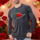 thumbnail image 1 of Ceisia Men Casual Fashion Print Round Neck Pullover Long Sleeve Sweatshirt Gift, 1 of 4
