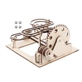 thumbnail image 4 of 1 Set 3D Wooden Marble Run Puzzle Toy Hand-cranking Track Beads Rolling Toy, 4 of 6