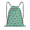 thumbnail image 1 of Fotbe Cartoon Lobsters 4 Bolsa Mochila con Cordón Estampada, Bolsa de Gimnasio Deportiva, Bolsa Cinch, Bolsa con Cordón para Hombres y Mujeres-Small, 1 of 6