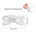 thumbnail image 2 of Uxcell 68pcs Iron Sewing Hooks and Eye Closures 23 mm Long for Bra Clothing Trousers Skirt Sewing DIY Craft, White, 2 of 6