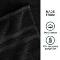 thumbnail image 4 of Mainstays Performance Cotton 6-Piece Bath Towel Set, Super Soft Quick Dry Fade Resistant, Solid Black, 4 of 9