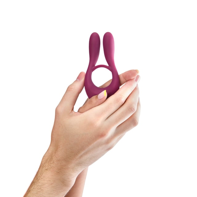 Platanomelón - Anillo Vibrador con 10 Patrones de Vibración y 10 Modos de Uso, Juguetes Eróticos para Pareja, Recargable - Bongo Lila