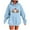 Light Blue B, variant on Enjoytime Hoodies for Women Halloween Ghost Cute Printed Long Sleeve Pullover Tops Fall Winter Casual Loose Crewneck Sweatshirt