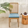 thumbnail image 2 of Juego de cojines cuadrados de cuero PU impermeables, funda para asiento de silla, funda protectora para silla de hotel, funda para cojín para el hogar, 2 of 6