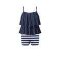 thumbnail image 7 of WOXIHUAN Girls Swimsuit 2 Piece Ruffled Bikini Top with Printed Shorts Summer Beach Teen Bathing Suits for 6-15 Years Multicolor 14 12-13 Years, 7 of 7