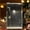 black, variant on DIY Christmas Snow Globe Picture Frame Night Light, 6-Inch Rectangular Water-Filled Glitter Lantern with Miniature Street Lamp, Holiday Desktop Decoration & Winter Wonderland Gift for Home
