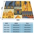 thumbnail image 2 of Egypt Tribe Series Print Ultra-Soft Micro Fleece Blanket Perfect For Bed, Sofa,, 2 of 9
