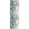thumbnail image 5 of SAFAVIEH Adirondack Ladonna Abstract Area Rug, Turquoise/Grey, 10' x 14', 5 of 10