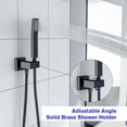 thumbnail image 4 of Kichae 12'' Shower Head Set Ceiling Mounted Shower Head & Handheld Shower，Oil Rubbed Bronze, 4 of 5