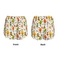 thumbnail image 5 of Lsque Animals Forest Printed Women's Running Shorts with Liner Pockets,Elastic Quick Dry Workout Athletic Gym Yoga Shorts,Womens High Waist Shorts-Small, 5 of 9