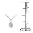 thumbnail image 3 of 0.25 Carat Natural White Diamond Flower Design With Infinite Knot Style Pendant Necklace For Woman Crafted In 10k Rose White and Yellow Gold With 18 Gold Plated Over 925 Sterling Silver Box Chain, 3 of 5