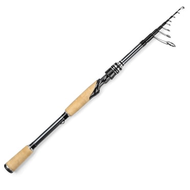KastKing Casting Spinning Fishing Rods,Travel Rod with Titanium Solid Tip, Power Transition System-Megatron Titanium Telescopic Rod